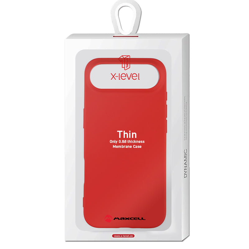 Husa X-Level Thin - iPhone 17 Air, Thin Series, SoftTouch, Red