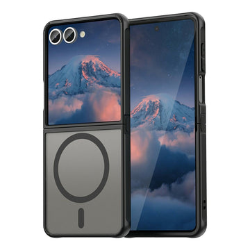 Husa MagFrost Pro pentru Samsung Galaxy Z Flip 7, Matte MagSafe, Frosted - Rama negru