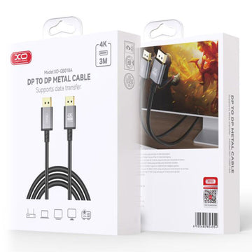Cablu Audio si Video XO GB018A, HDMI la HDMI, HD 4k, 3m - Gri inchis
