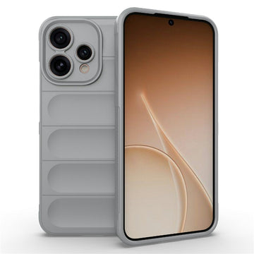 Husa Wave pentru Oppo, Reno 15, Grip Anti-Shock, TPU - Smoke gri