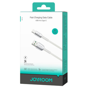 Cablu Date si Incarcare Joyroom S-A51, USB la USB-C, 3A, FastCharge, 1.2m - Light gri
