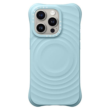 Husa Ripple pentru iPhone 16 Pro Max, Soft Skin, MagSafe - Albastru deschis