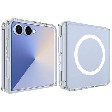 Husa SnapOn pentru Samsung Z Flip7 F766, Samsung Z Flip7 F766, MagSafe, Acryl AntiDrop - Transparent