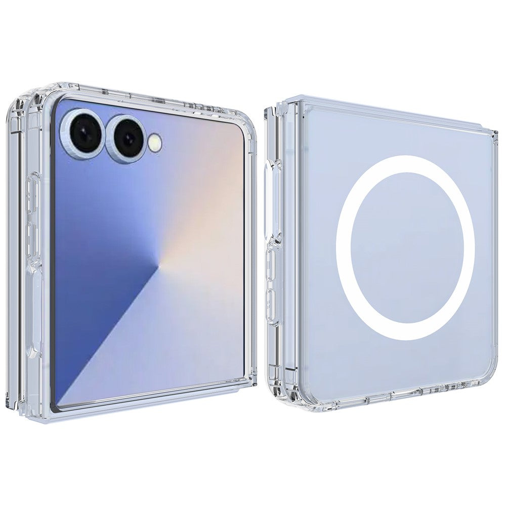 Husa SnapOn - Samsung Z Flip7 (F766), MagSafe, Acryl AntiDrop, Clear