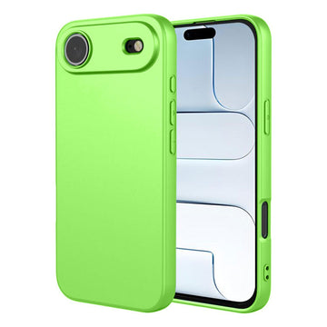 Husa Soft pentru iPhone 17 Air, MicroFiber, TPU - Verde menta