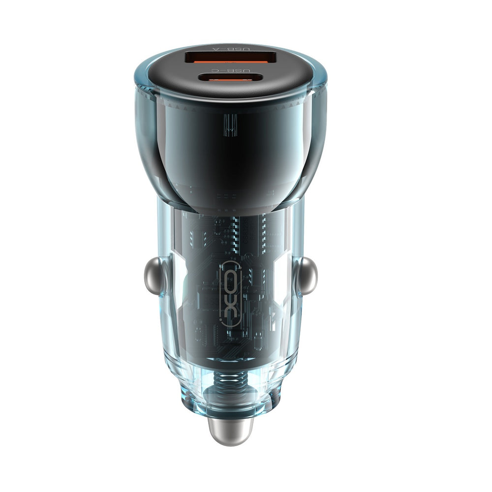 Incarcator XO CC60 Auto, 60W - Albastru
