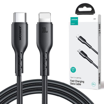 Cablu Date si Incarcare Joyroom A26-CL3, USB-C la Lightning, PD30W, QC3.0, 1m - Negru