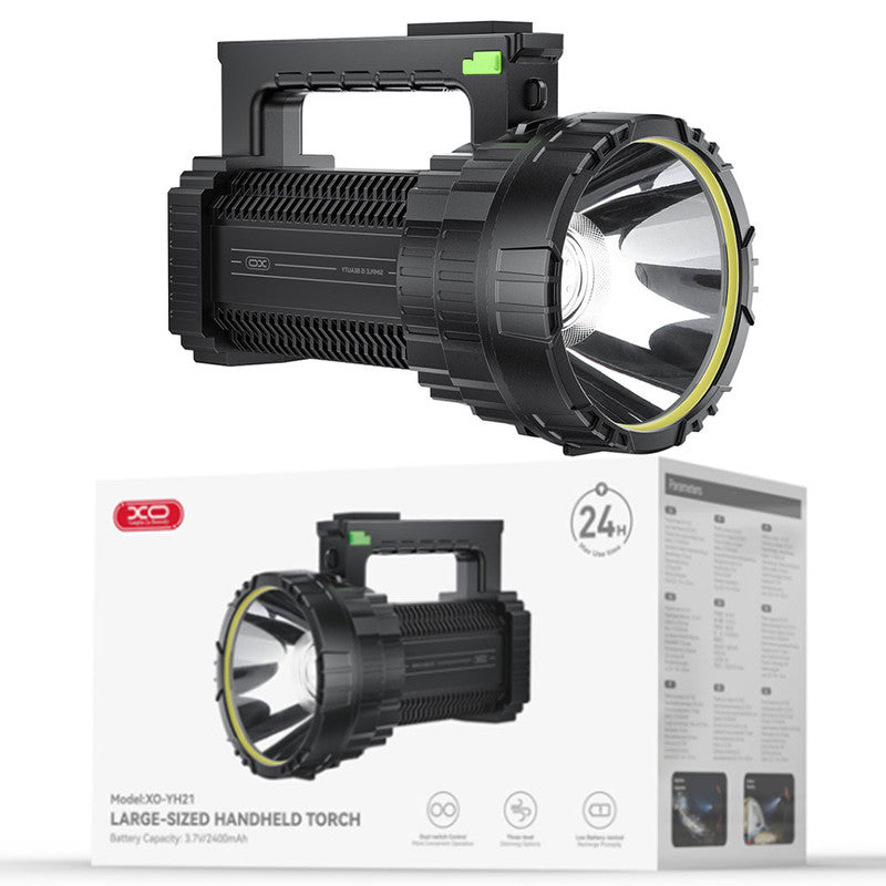 XO (YH21) - Lanterna de mare capacitate, 2400mAh, High Beam LED, Camping, ~10h utilizare, Black
