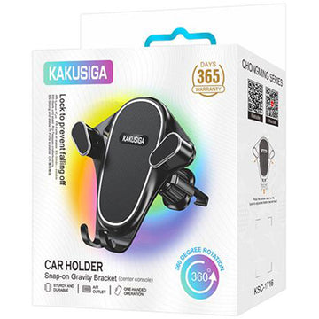 Suport Auto Kaku KSC-1716, Montaj Ventilatie, Cleme Gravity, PullHook - Negru