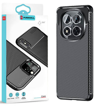 Husa AutoFocus pentru Xiaomi Redmi Note 14 Pro 5G, Carbon Texture, TPU - Negru