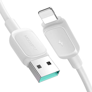 Cablu Date si Incarcare Joyroom S-AL012A14, USB-A la Lightning, 3A, 1.2m - Alb
