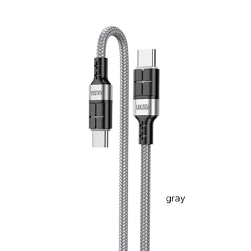 Cablu Date si Incarcare Kaku KSC-696, USB-C, PD60W, QC3.0, 1.2m - Gri