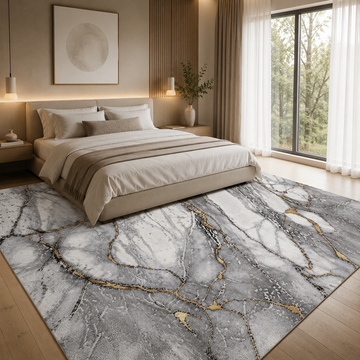 Covor Modern Carrara Livario White Gold
