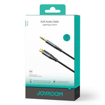 Cablu Audio Joyroom SY-A06, Lightning la Jack 3.5mm M, 1.2m - Negru