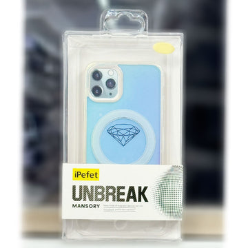 Husa iPefet Shift pentru iPhone 11 Pro, Kevlar Pattern, cu MagSafe, Acryl - Aurora albastru