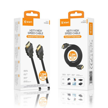 Cablu Audio si Video X-Start HD004, HDMI la HDMI, 1080P, Metall, 1.5m - Negru