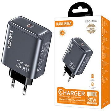 Incarcator Kaku KSC-1669 Retea, 30W - Gri