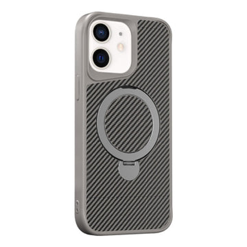 Husa MagStand pentru iPhone 16 Pro, MagCase Ring, Carbon - Gri