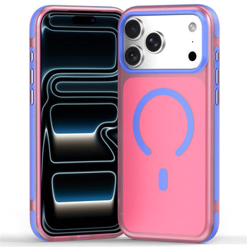 Husa IceMag pentru iPhone 18 Pro Max, SoftFrosted, ShockProof Dual - Roz