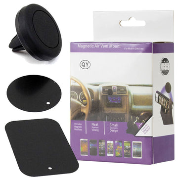 Suport Auto Maxcell CMB04, Magnetic, Montaj Ventilatie, Compact Size - Negru