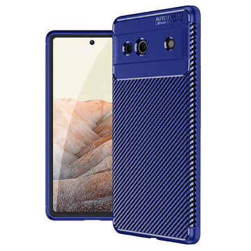 Husa AutoFocus pentru iPhone 11 Pro, Carbon Grain - Albastru
