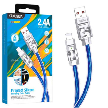 Cablu Date si Incarcare Kaku KSC-956, USB-A la Lightning, 2.4A, 1m - Albastru
