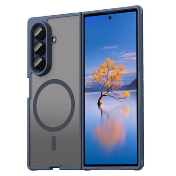 Husa MagFrost Pro pentru Samsung Galaxy Z FOLD 7, MagSafe - Rama bleumarin