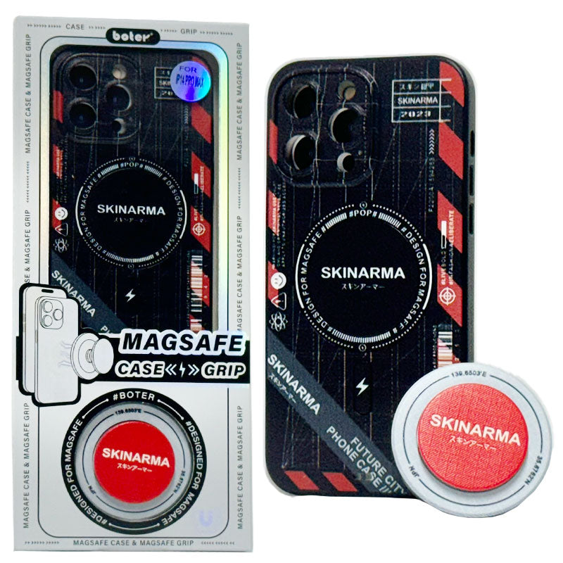 Husa Boter - iPhone Samsung A33, Magnet MagCase + PopGrip hone, Model,SKINARMA #E