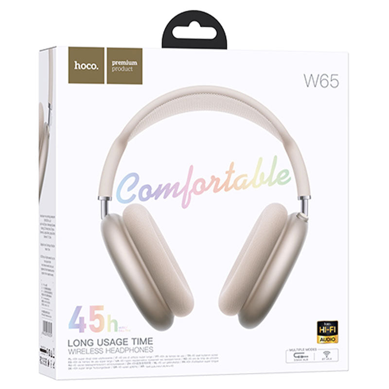 Hoco (W65) - Casti Wireless, Over Ear, BT 5.4, 45h StandBy, Star Color
