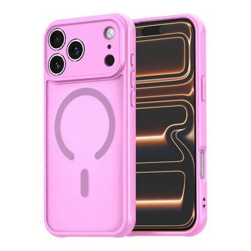 Husa MagFrost Pro pentru iPhone 17 Pro, Matte MagSafe, Frosted - Rama roz
