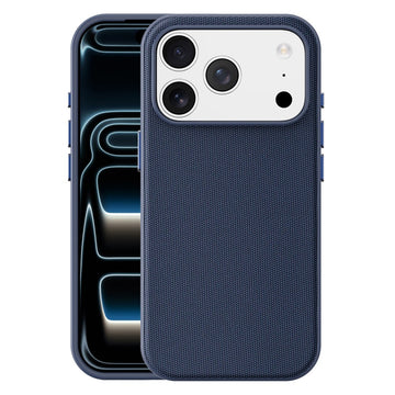 Husa Woven pentru iPhone 17 Pro, MagCase, TechWoven Piele, Soft Craft, Bleumarin