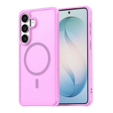 Husa MagFrost Pro pentru Samsung Galaxy S26, Matte MagSafe, Frosted - Rama roz