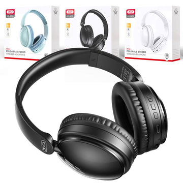 Casti Wireless XO BE36, Over Ear, BT 5.0, 180h StandBy, Gaming, Crystal - Negru