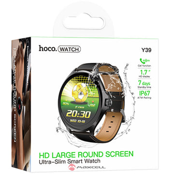 Ceas SmartWatch Hoco Y39, BT 5.3, AMOLED, 300mAh - Negru
