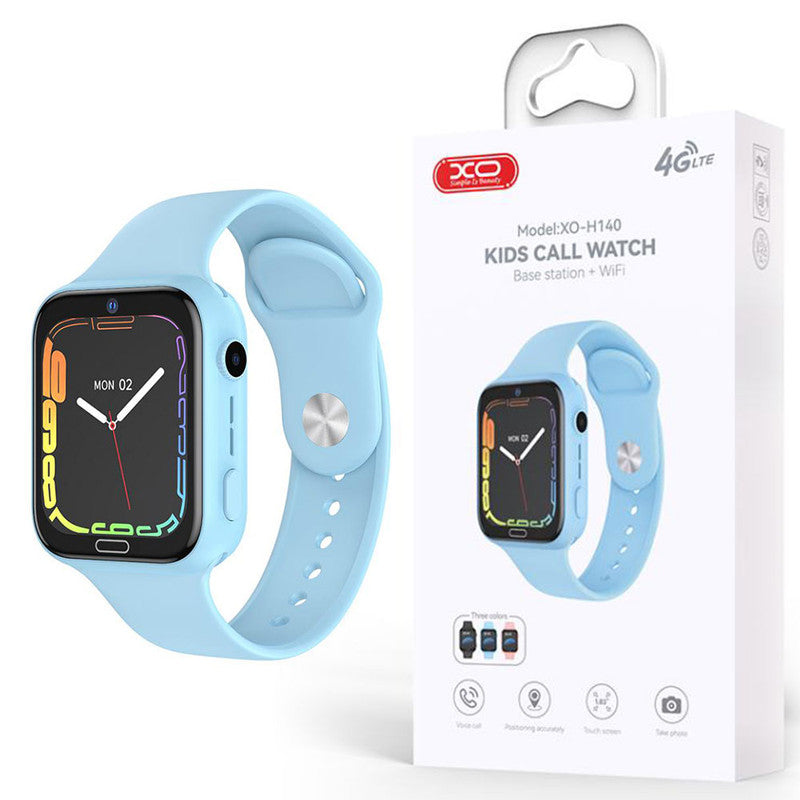 Smart Watch XO H140 pentru Copii cu GPS și Cameră Foto - Albastru