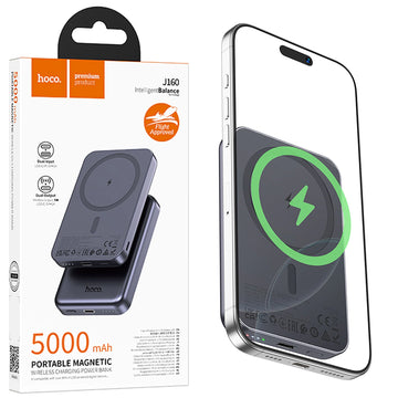 Baterie externa Hoco J160, PD20W, 1xUSB-C 5000mAh - Gri metalic