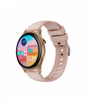 Ceas SmartWatch XO J6, Amoled, BT 5.0, 260mAh, Chen Shuo, Round Sport - Roz auriu