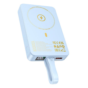 Baterie externa Hoco Q24, 22.5W+PD250W, Magnetica, 10000mAh - Albastru