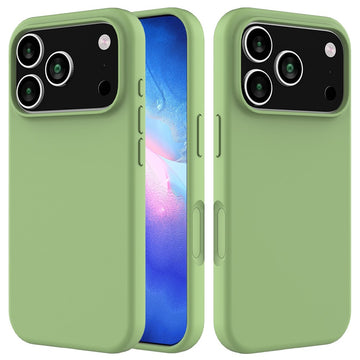 Husa Soft pentru iPhone 18 Pro Max, MicroFiber, TPU - Verde menta