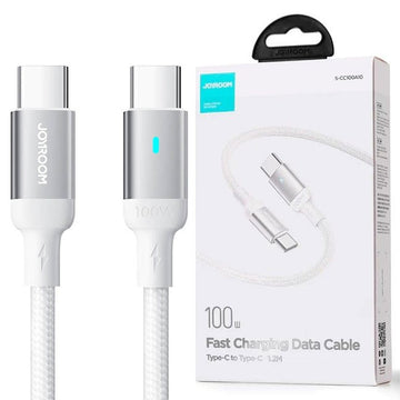 Cablu Date si Incarcare Joyroom S-A10, USB-C, PD100W, QC3.0, Fast, 1.2m - Alb