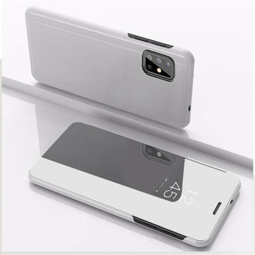 Husa Mirror pentru Samsung S8 Plus Flip, Samsung S8 Plus, Flip Stand - Argintiu