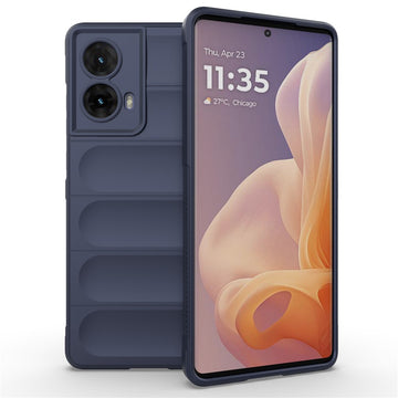 Husa Wave pentru Motorola Edge 50 Neo, Grip Anti-Shock, TPU - Bleumarin