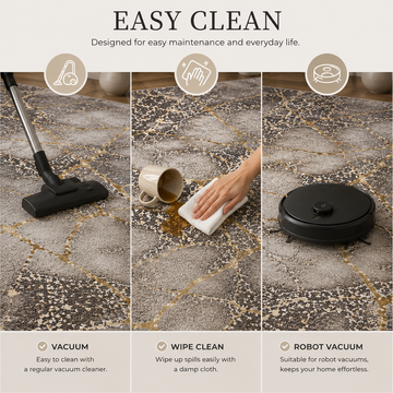 Covor Livario Imperial Effect Gresie Bej Gold