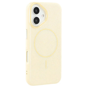 Husa Mag Glitter pentru iPhone 16, MagCase, PC, Shinny - Galben
