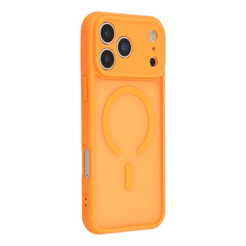 Husa MagFrost Pro pentru iPhone 17 Pro, MagSafe - Rama portocaliu