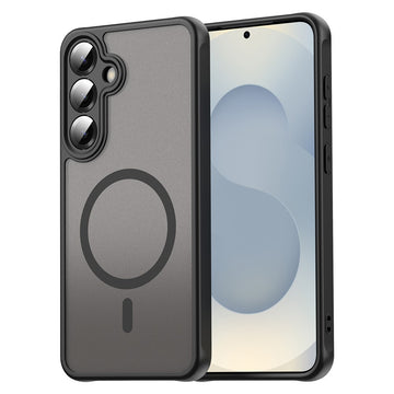 Husa MagFrost Pro pentru Samsung Galaxy A55, Matte MagSafe, Frosted - Rama negru