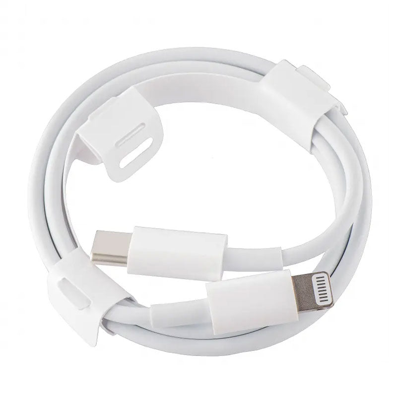 OEM (MX0K2X) - Cablu Date si Incarcare, USB-C la Lightning, 20W, 1m, White [BULK]