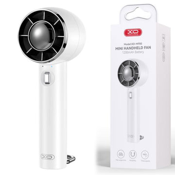 Cooler XO MF85, Portabil/Desktop, 3 Viteze, 1200mAh - Alb