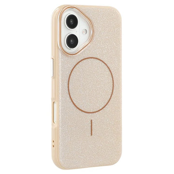 Husa Mag Glitter pentru iPhone 16e, MagCase, PC, Shinny - Auriu