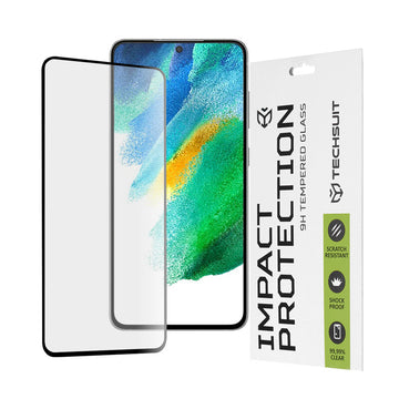 Folie Clear pentru Samsung S21 FE, Full Glass - Transparent / Negru